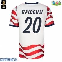 USA Folarin Balogun #20 Hjemmedrakt VM 2026 Kortermet